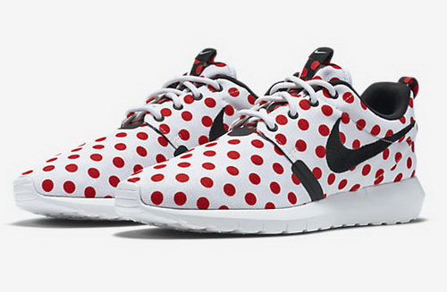 Nike Roshe Run Speckle Pattern White Red 36-39 Taiwan